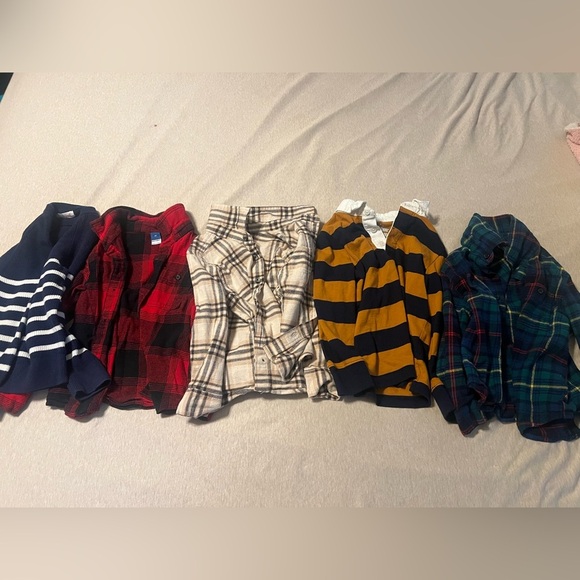 Other - Stylish Kids Plaid and Striped Tops Collection